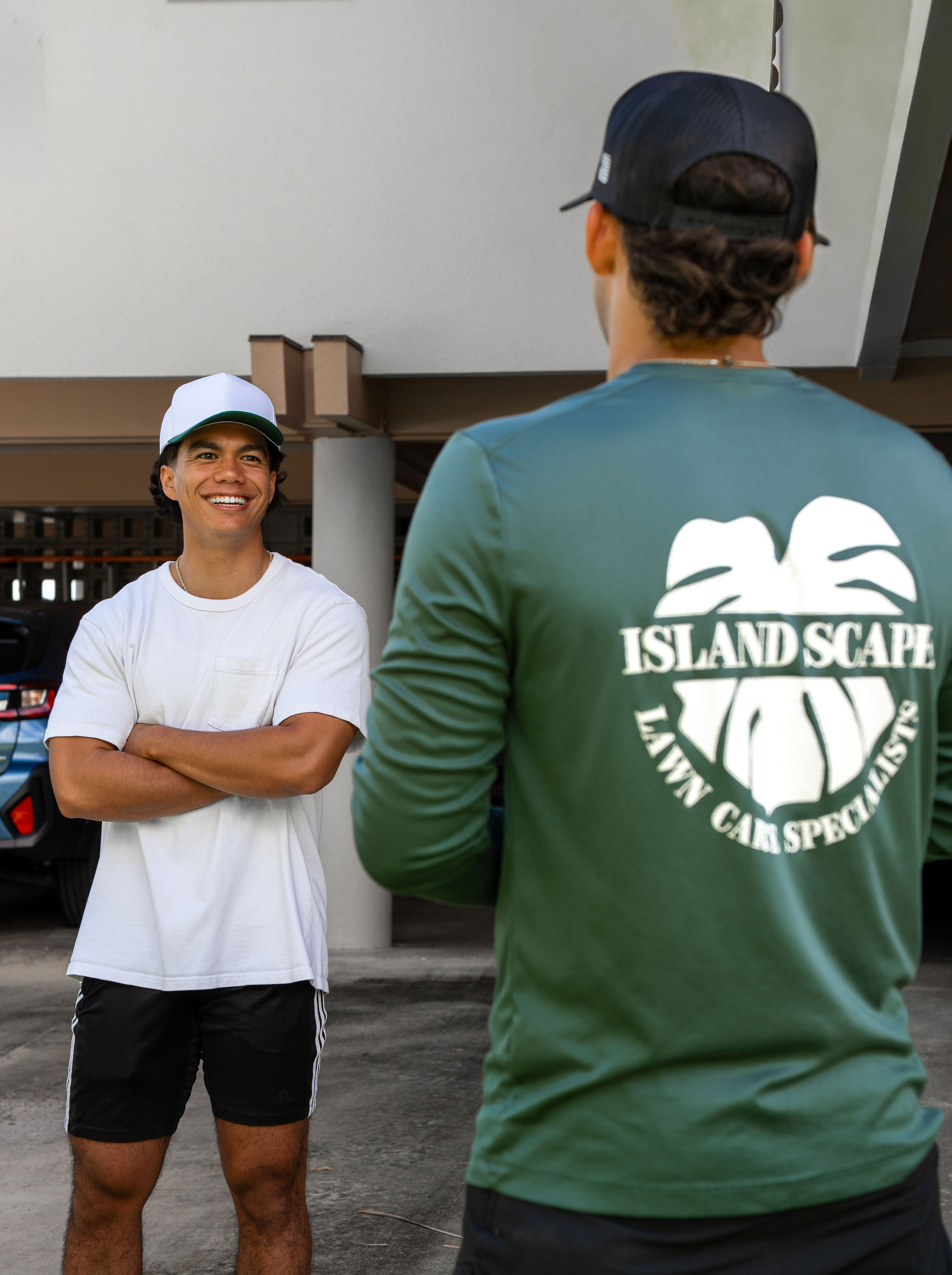 Island Scape team members on a North Shore property